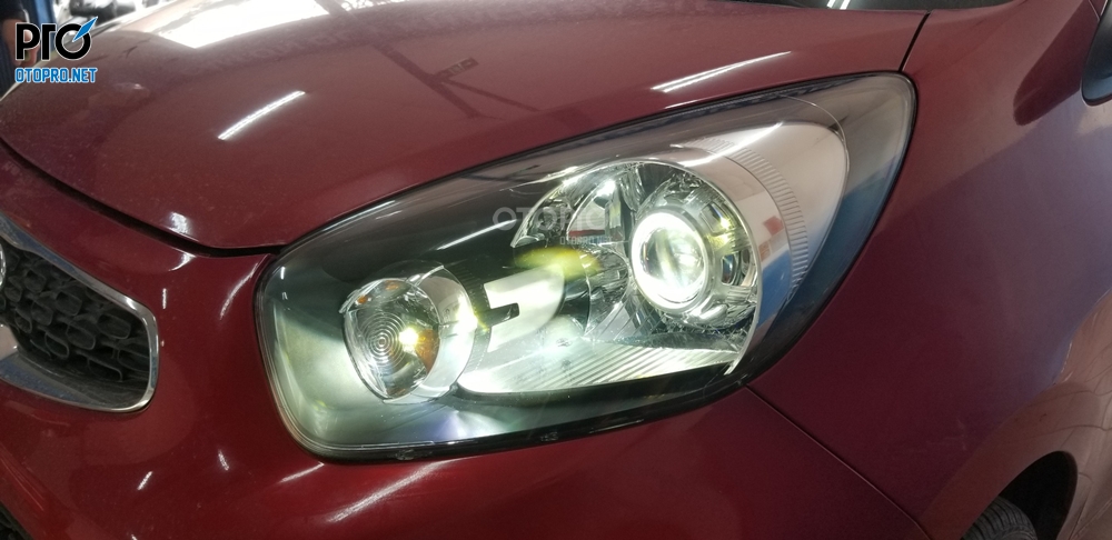 Độ đèn Kia Morning 2018 với Bi LED X - Light V20 New