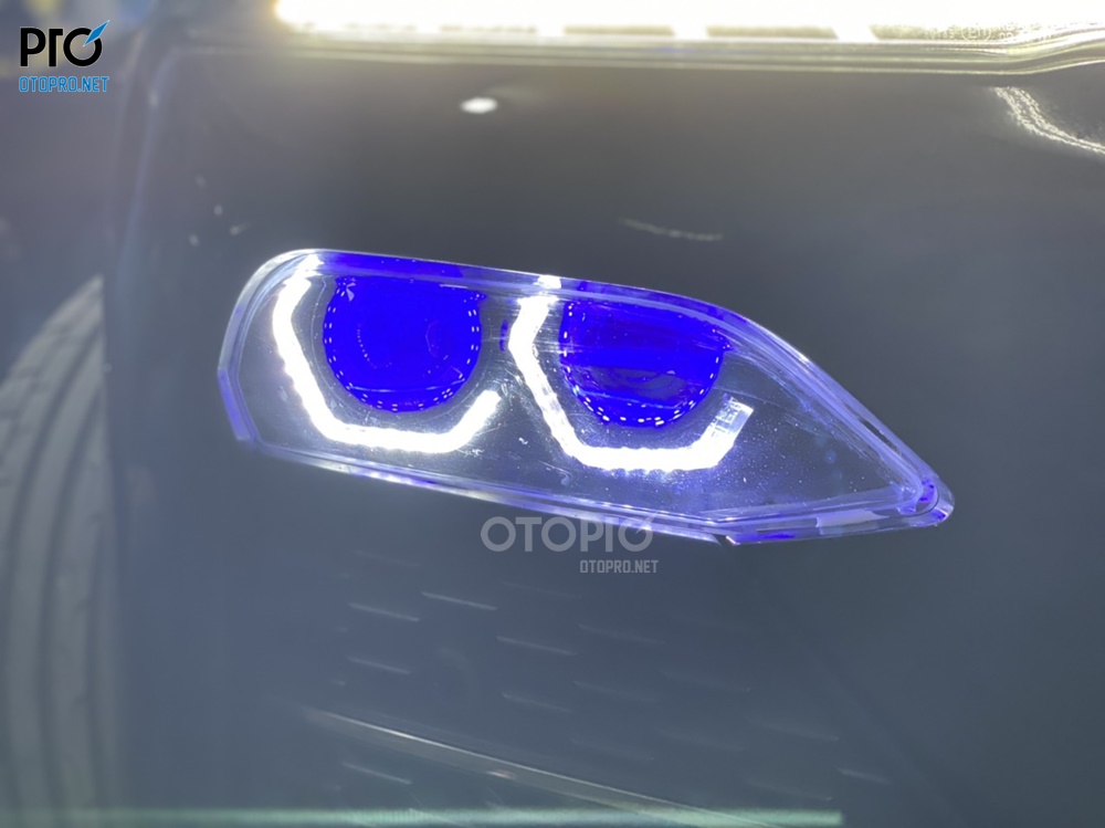 Độ đèn Vinfast Lux A với cặp Bi Laser Jaguar & Bi X-Light V20 New