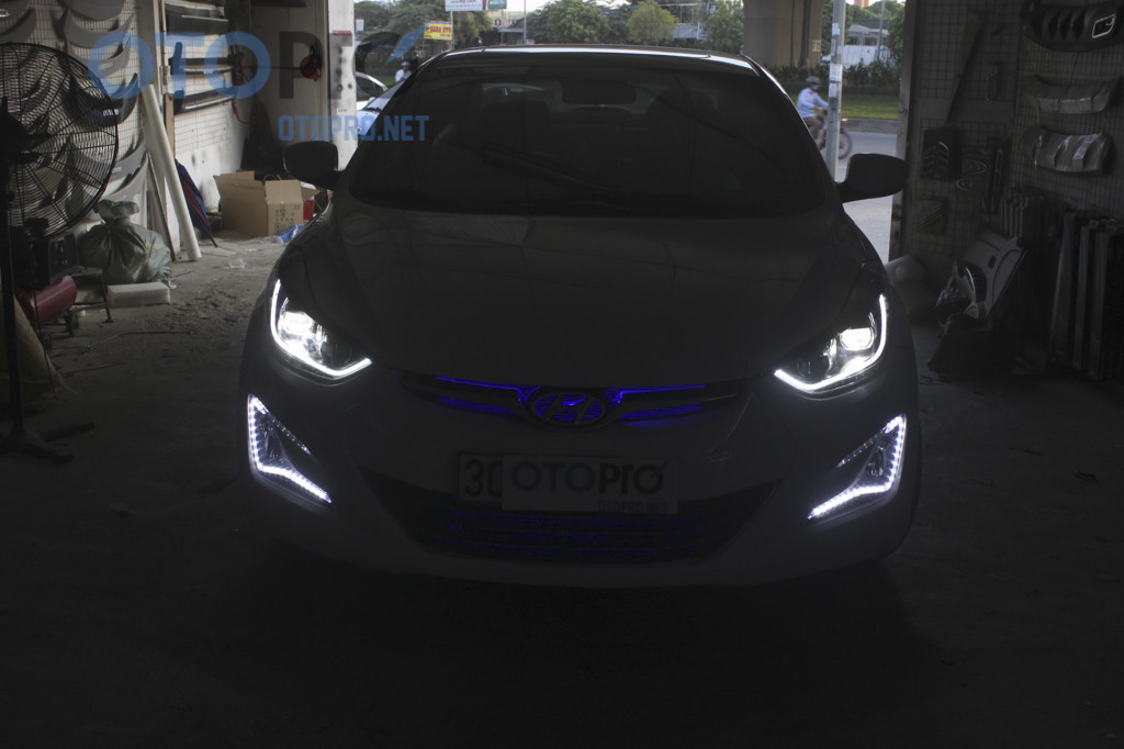 Đèn pha độ LED nguyên bộ cho xe Hyundai Elantra 2012-2014