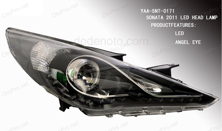 Đèn pha độ nguyên bộ cho xe Sonata Y20 mẫu LED hạt
