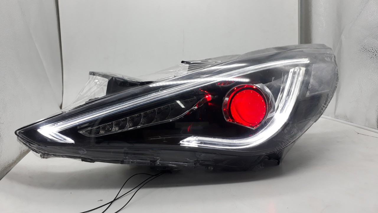 Đèn pha độ LED nguyên bộ xe Sonata YF mẫu mắt quỷ