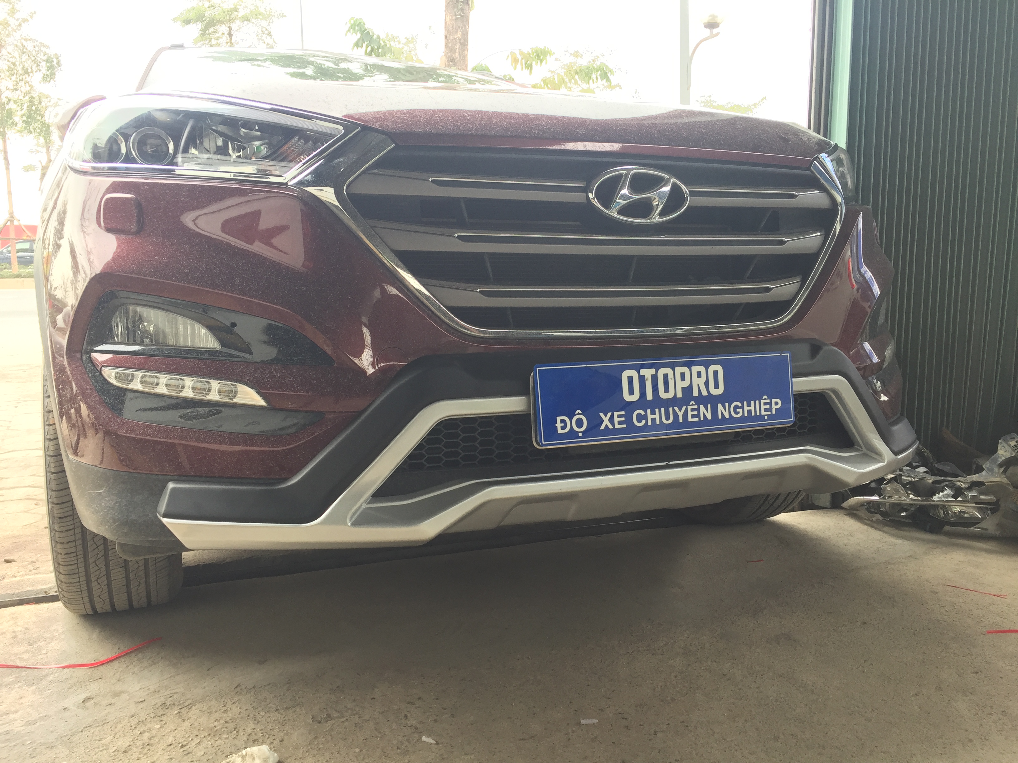 Hyundai Tucson 2016 lắp cản trước sau