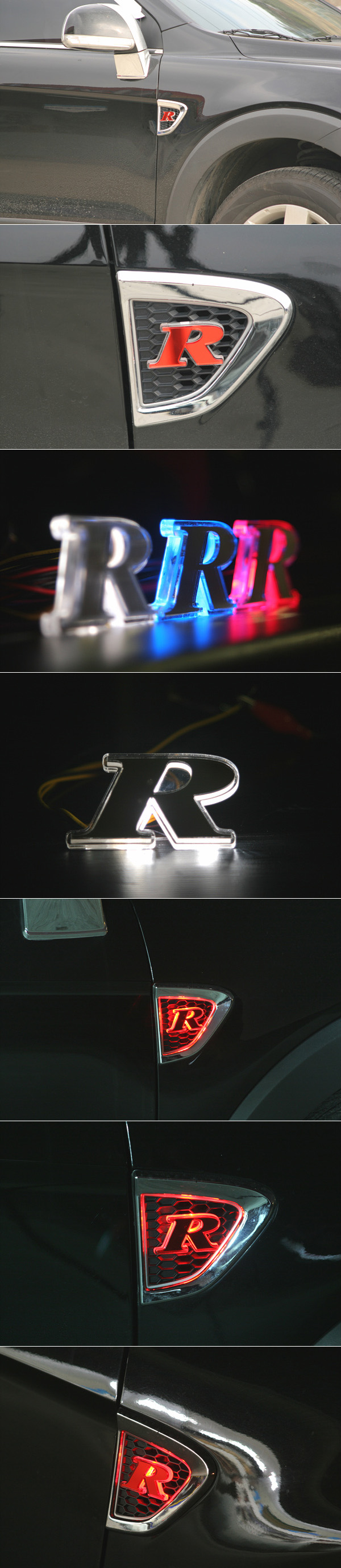Biểu tượng LED hông xe Sorento R