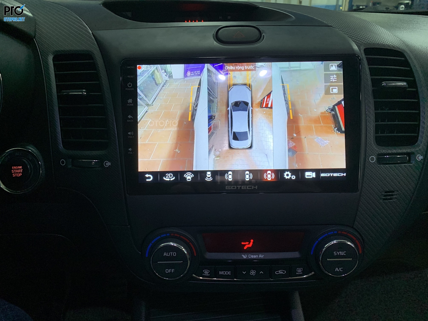 Màn hình android Kia Cerato 2018 với màn hình Gotech GT360