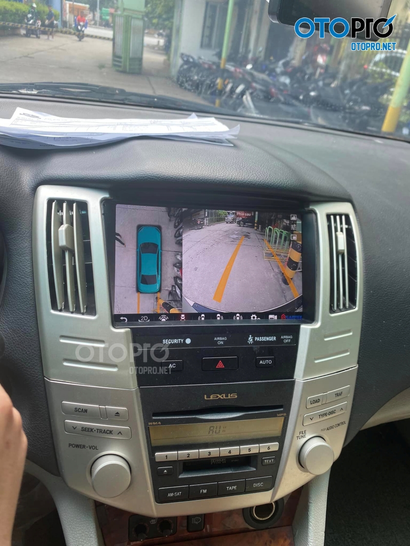 Màn hình android ô tô Santek s500 kèm camera 360 cho Lexus RX350 2006