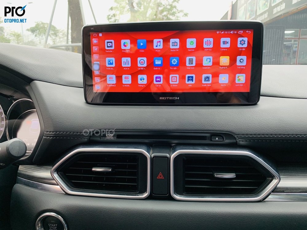 Lắp màn hình android Mazda CX5 2019 với màn hình Gotech GT Mazda PRO