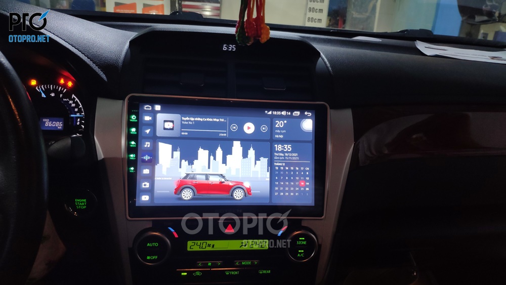Màn hình android ô tô Gotech GT6 New cho Toyota Camry 2014
