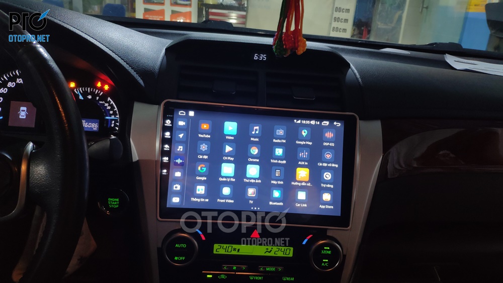 Màn hình android ô tô Gotech GT6 New cho Toyota Camry 2014