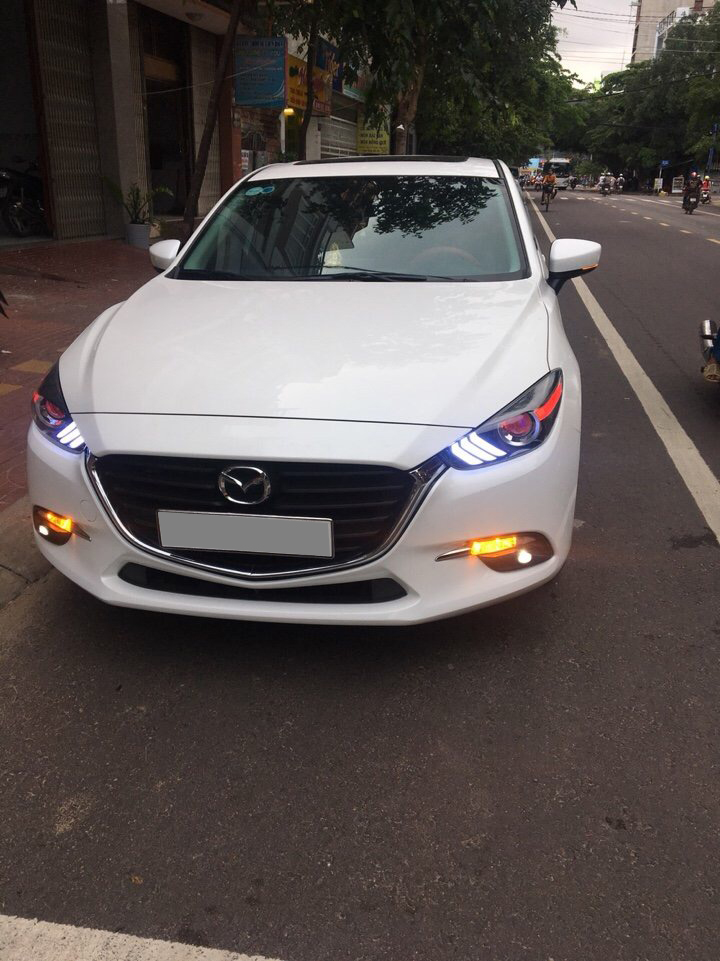 Độ đèn pha Mazda 3 2017 Facelift mẫu Mustang