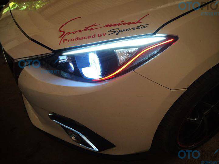  Mazda 3 todo nuevo 2015-2016 párpado LED, anillo de ojos de ángel