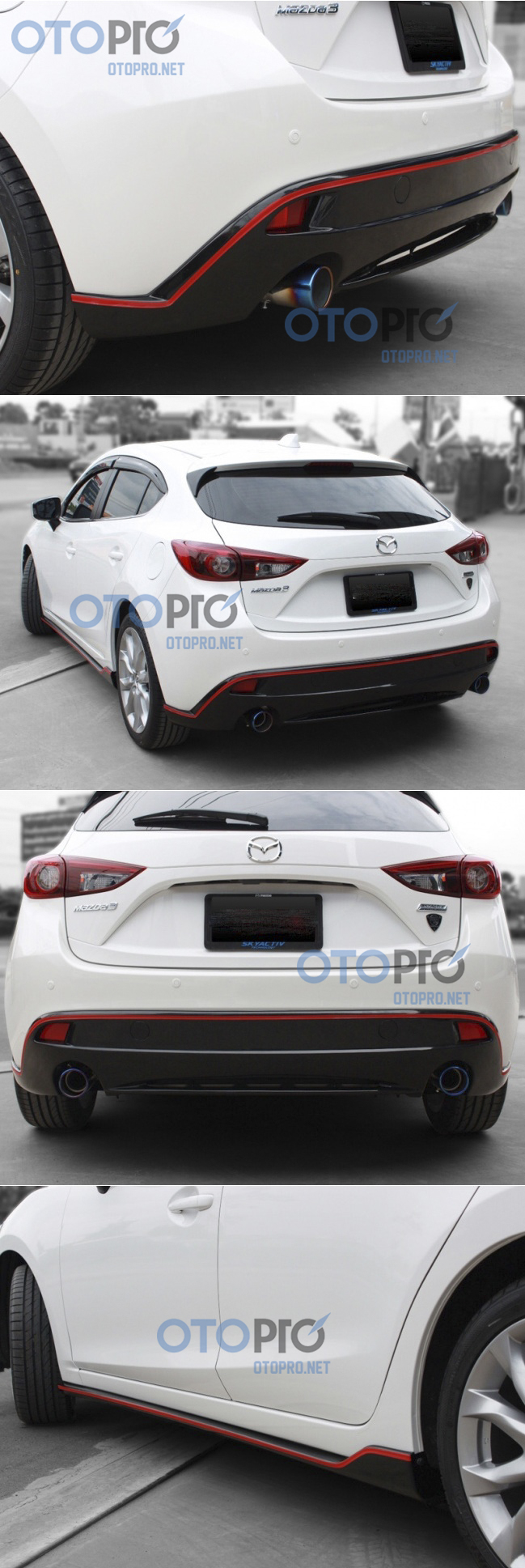 Bodylips cho xe Mazda 3 2014 Hatchback mẫu Aero