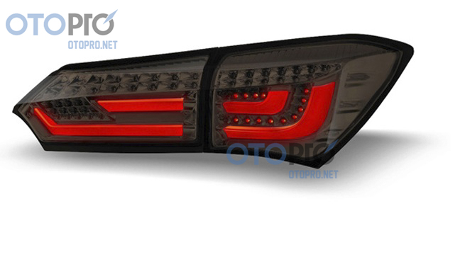 Đèn hậu độ LED nguyên bộ xe Altis 2015-2016 mẫu BMW kiểu khói