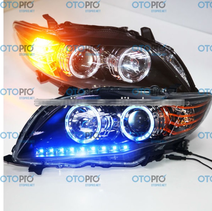 Đèn pha độ LED nguyên bộ xe Toyota Altis 2008-2010