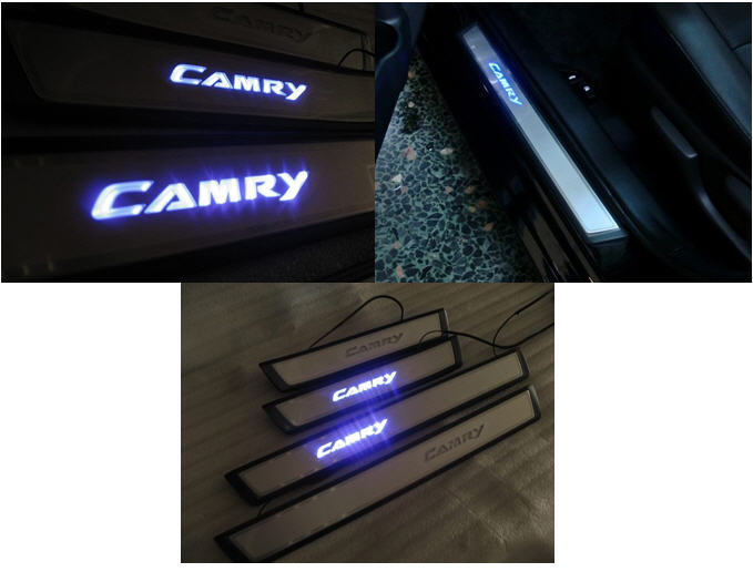 Bệ bước ngoài có đèn theo xe New Camry 2.5