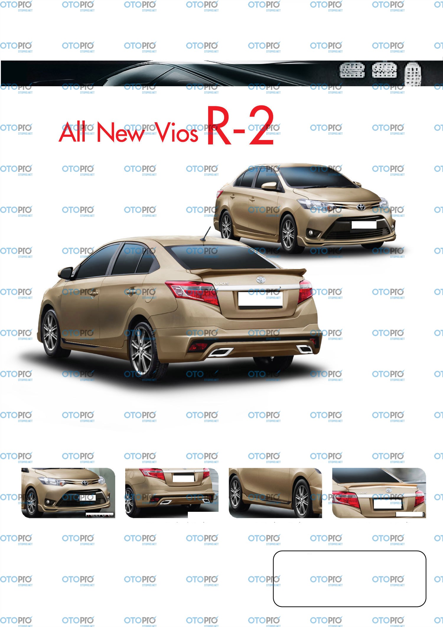 Bodylip cho Vios 2014-2016 mẫu R2 nhập khẩu Đài Loan